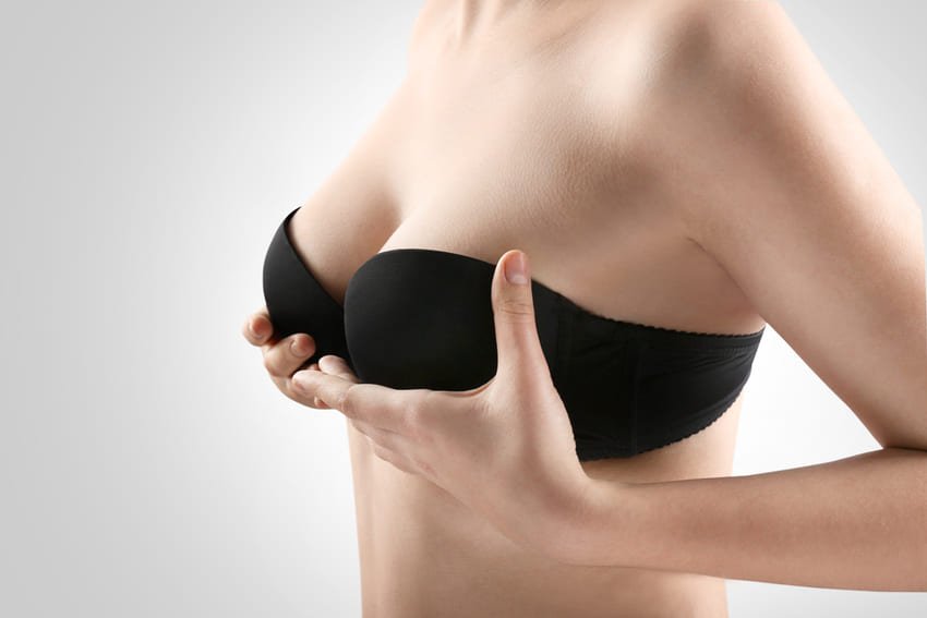 Photo of a breast augmentation